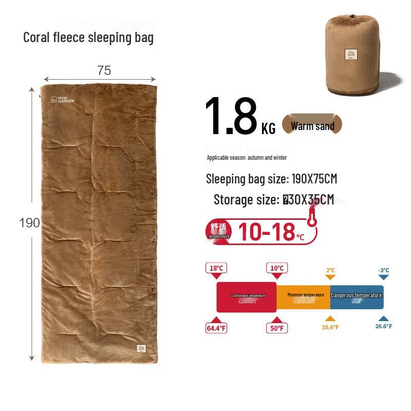 IOSN Winter Camping Sleeping Bag