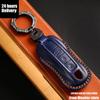 Luxury Leather Car Key Case Cover Key Fob Protective Case Holder for Porsche New Cayenne Panamera 911 992 Taycan Accessories