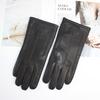 New women's deerskin gloves hand-sewn to make warm wool knitted lining outdoor riding and driving gloves