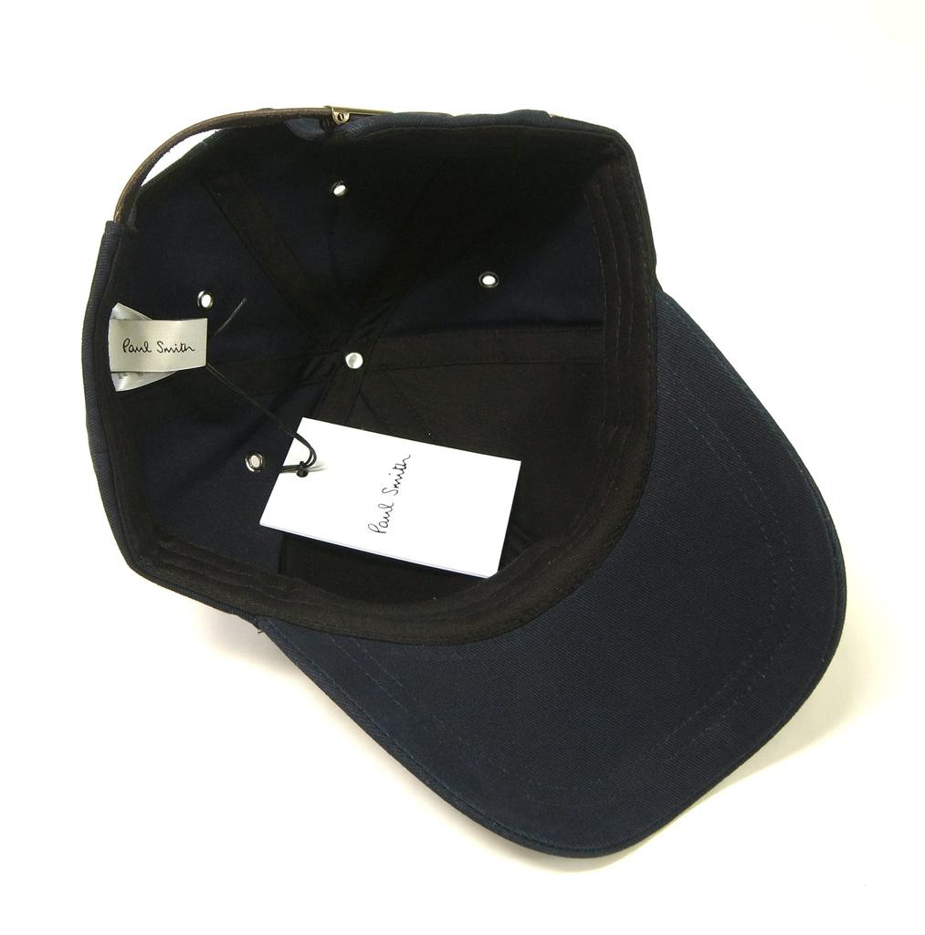Paul Smith Cap with Trim Signature Men's Baseball/Golf Stripe, Navy, PA-1339 [Used]
