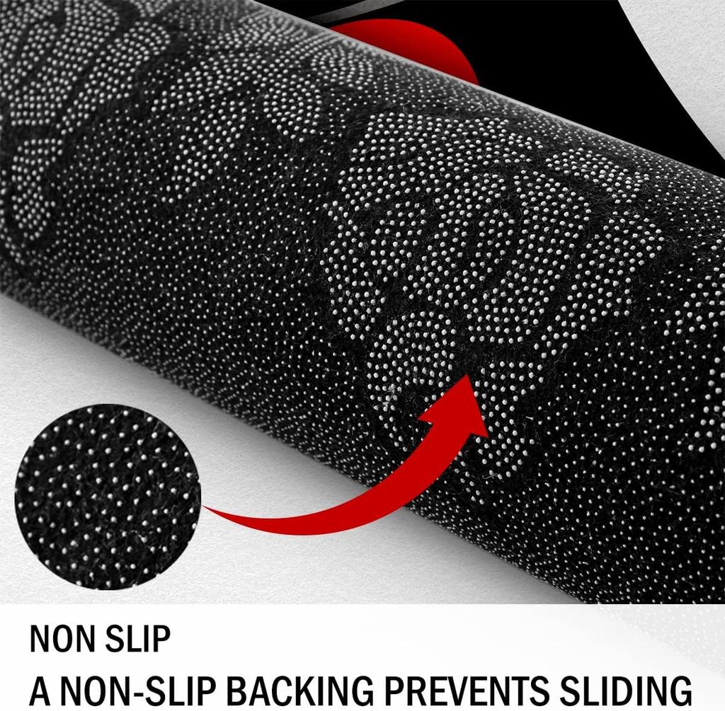 Kids Leopard Decor Carpet Area Rug Cute Pink Love Heart Living Room Rugs for Bedroom for Boys Girls Teens Modern Cheetah Indoor