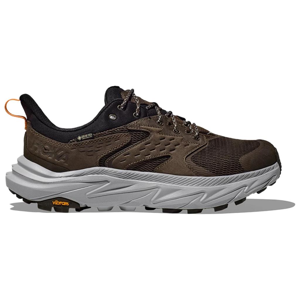 HOKA One One Anacapa 2 Gtx Comfortable Non-Slip Durable Low-Top Hiking Shoes Unisex Hiking Shoes Dark-Brown 1141632F-DDS