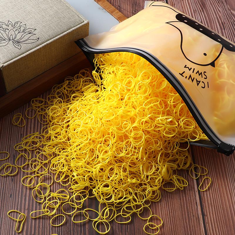 

Детские одноразовые резинки для волос с маленьким кожаным футляром - Аксессуары для волос для девочек 1000 bands per pack