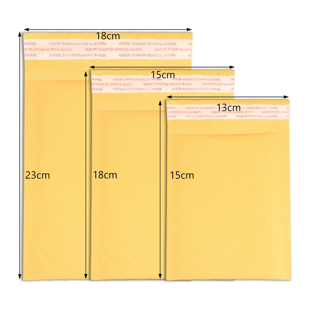 10-20pcs Yellow Kraft Paper Bubble Envelopes Bags Mailers Cushioning Padded Envelopes With Bubble For Shipping Mailing Packaging