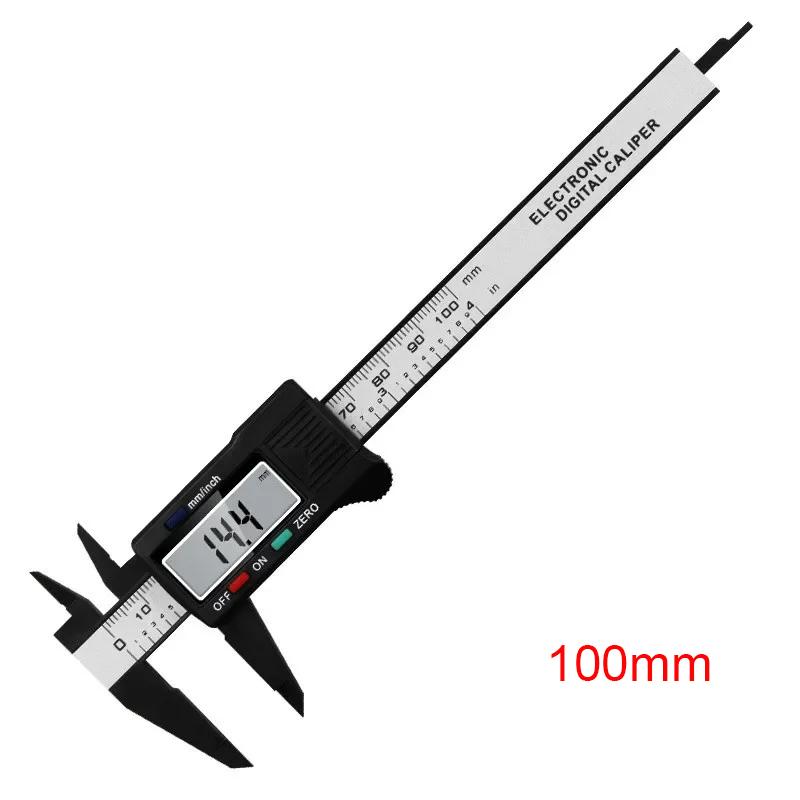 Plastic Vernier Caliper Digital Display Caliper Mini Text Play Caliper Vernier Ruler 100 150mm for Watch Repair Measuring Tools