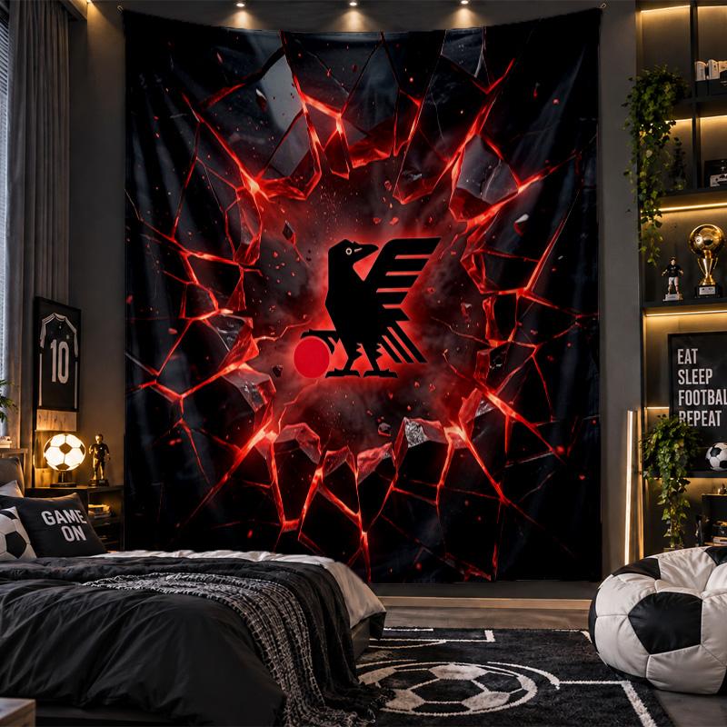 Tapiz Colgante de Pared Tela con Estampado de Fútbol de Japón para Sala de Estar Dormitorio Decoración del Hogar