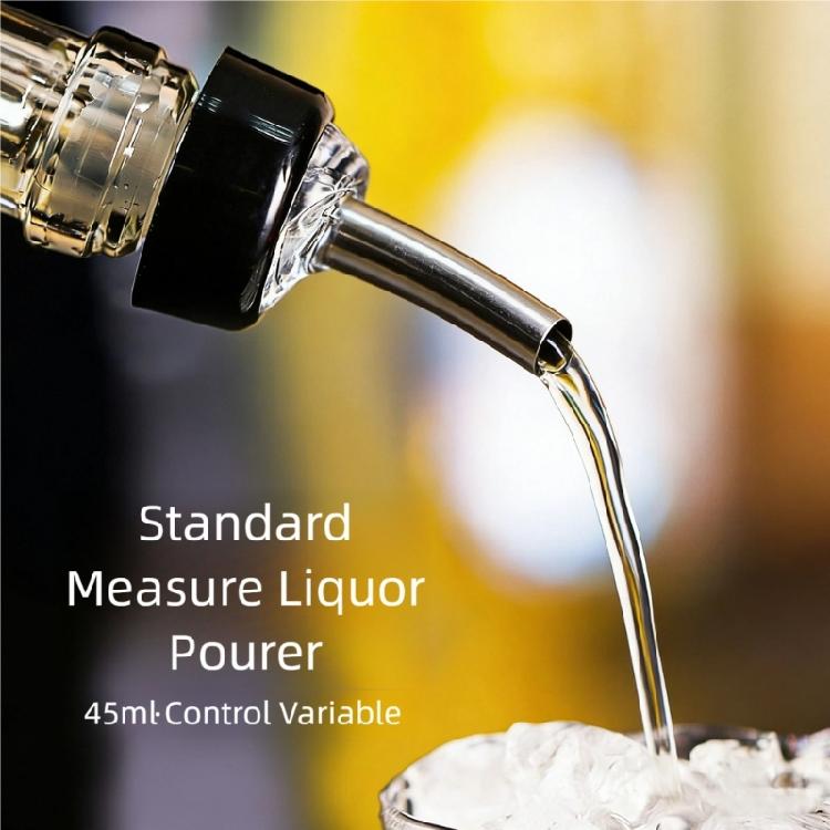 2pcs Automatic Measured Wine Pourer 45ml Standard Portion Control For Dining and Business Club Exact Serving Essential