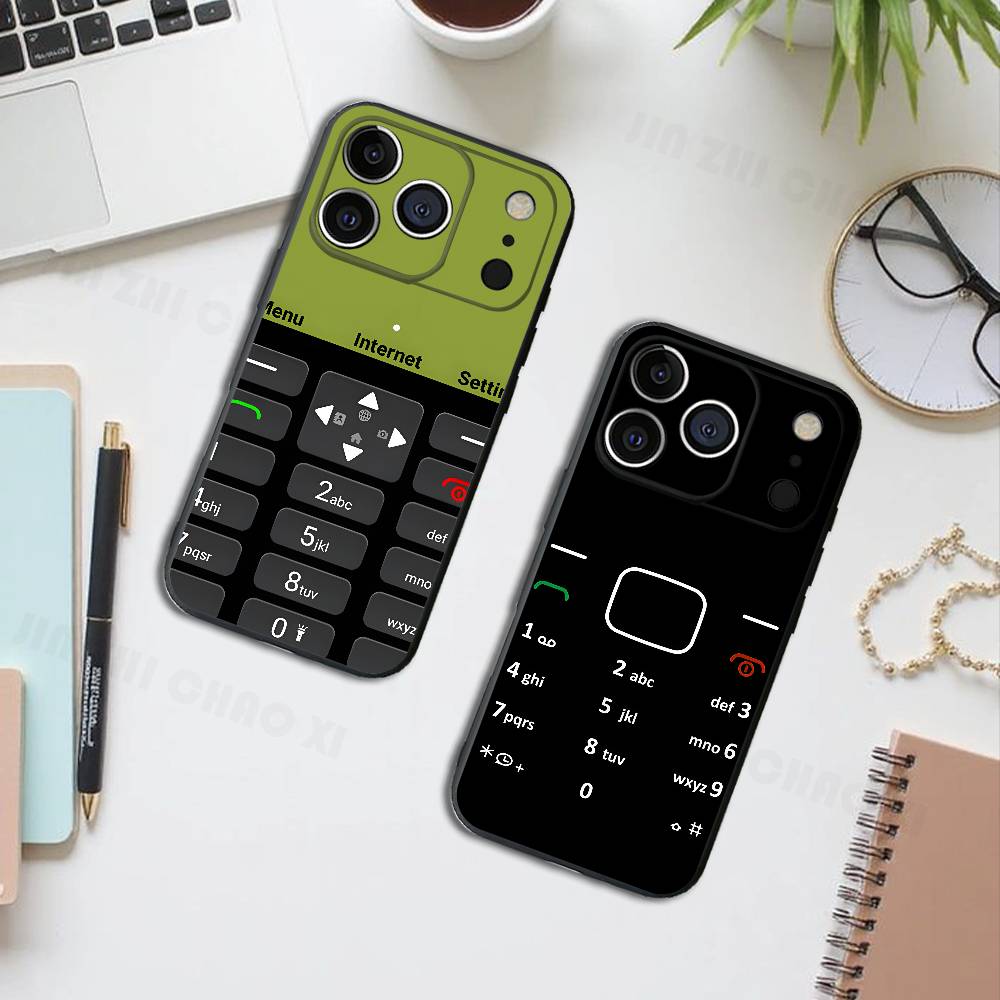 Old Phone Screen Silicone Phone Case For IPhone 17 16 15 14 13 12 11 X XS Plus Pro Max Shockproof Soft Cover