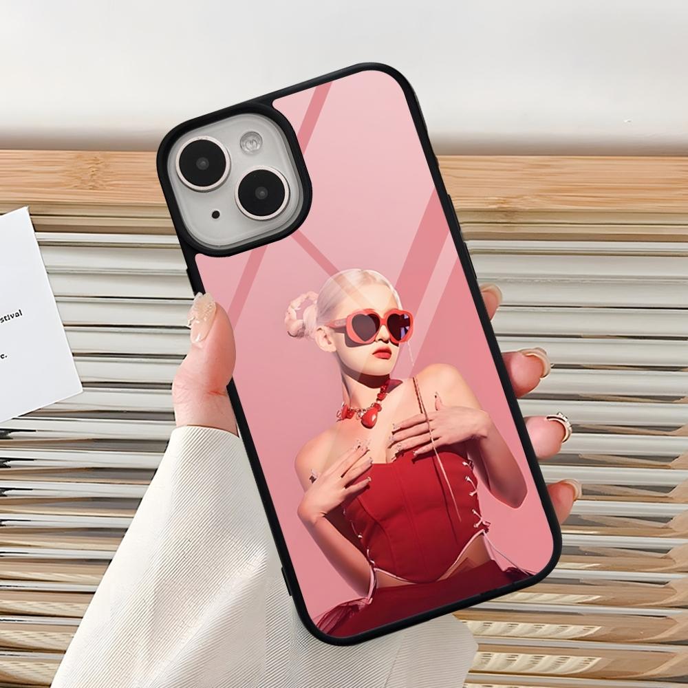 Kpop Jeon S-Somi Phone Case For Iphone 15 Pro Max 14 12 11 13 Mini 16 8 7 Plus X Xs XR PC+TPU Back Cover
