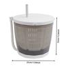 Mini Portable Washing Machine and Dryer, 2-in-1 Non-Electric Hand Crank Washer, Suitable for Small Laundry, Gray