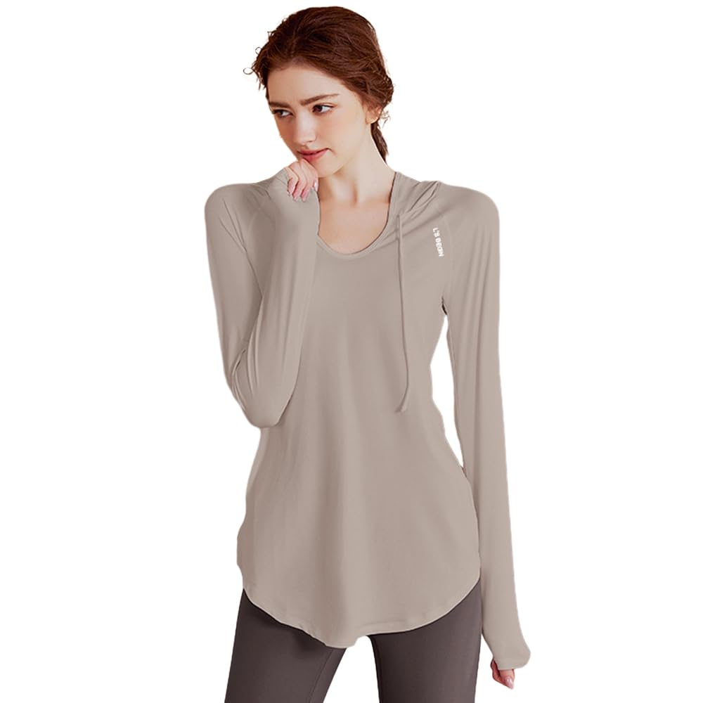 

Karsaer Long Sleeve Yoga and Perfect for Gym and A8148 Women s Hoodie, Top, Comfortable, Quick-Drying, Breathable, Running,