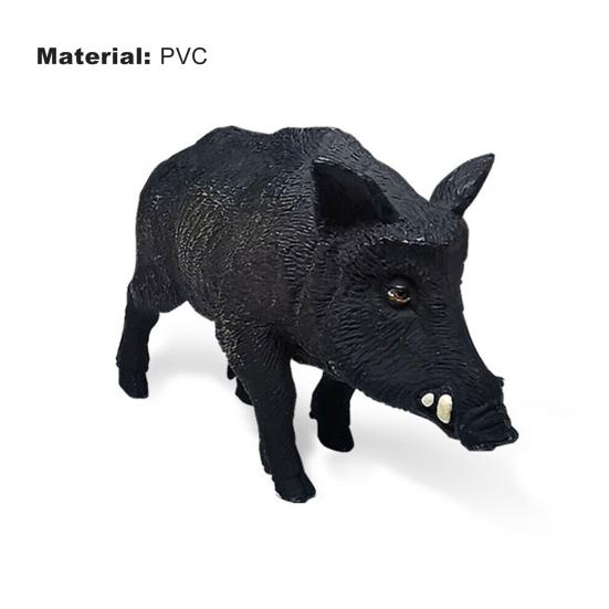 Wild Boar Figurine Lovely Creative Vivid Wild Animal Wild Boar Model for Decoration