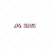 3D ABS A35 A45 A45s Chrome Black Red Logo Letters Badge Car Fender Trunk Rear POIGUIG Logo Sticker Emblem For W176 W177