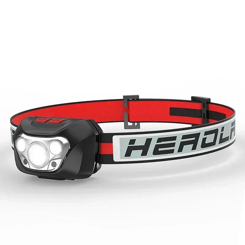 

Ультра яркий светодиодный + COB налобный фонарь 6 режимов водонепроницаемый налобный фонарь для кемпинга охоты походов рыбалки no battery