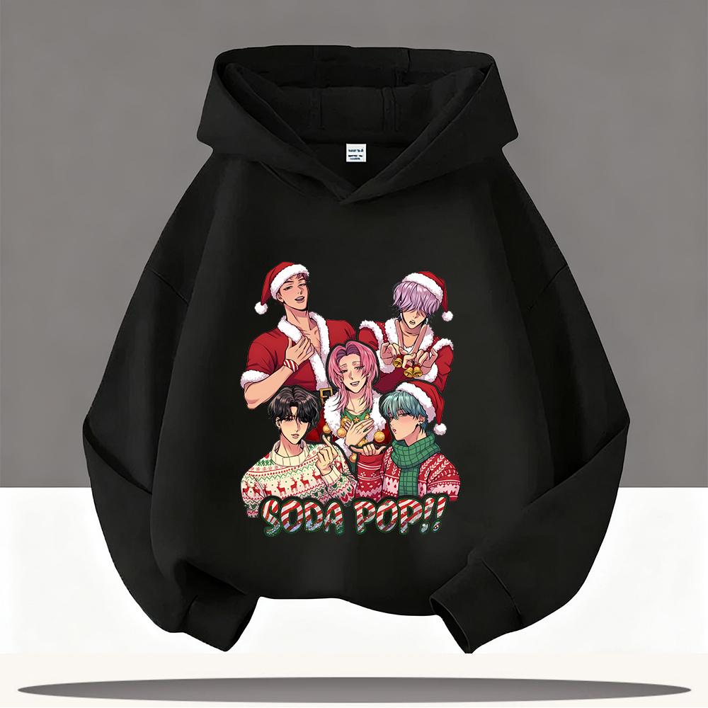 KPop Demon Hunters Autumn Kids Hoodie Cartoon Character Boys Girls Casual Christmas Present Comfy Hoodie