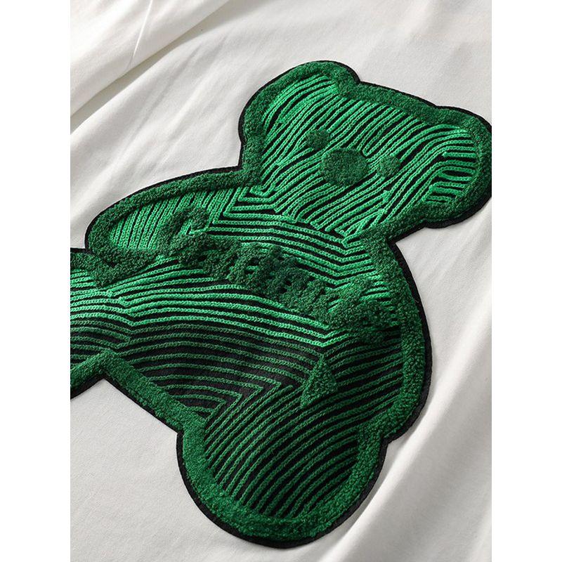 Fashion Brand Short Sleeve T-shirt Men's Cotton Export Embroidery