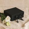 Gift Box Flat Pack Medium Black 20x18.2x8cm
