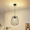 NETTLIFE Suspension - Round Suspension - E27 - Black Metal - Ø25 Cm