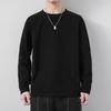 Pánské ležérní jednobarevné mikiny s kulatým výstřihem Klasická mikina Pulovr Streetwear s dlouhým rukávem Trendy standardní mikina