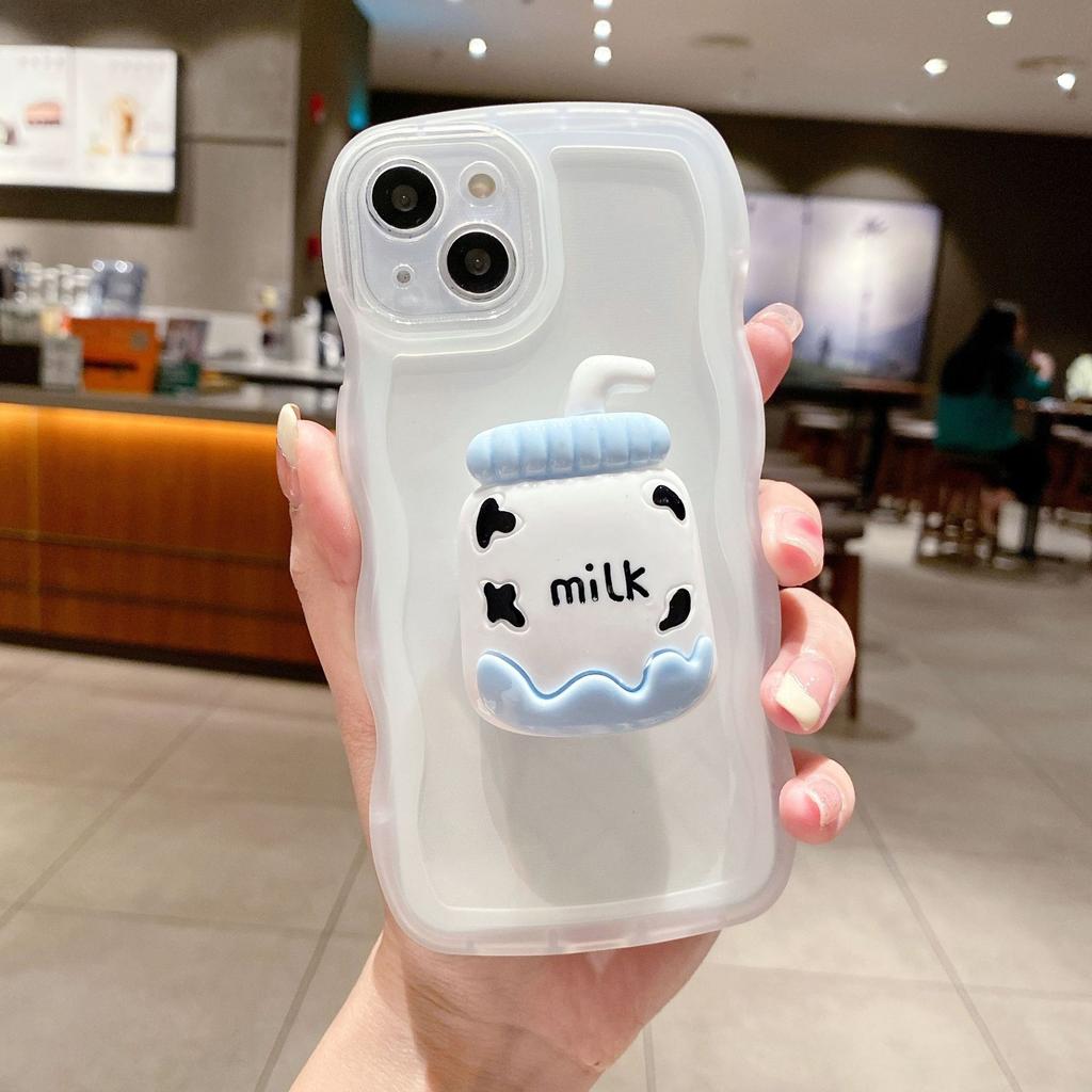 Apple 15 Mobile Phone Case for Women with High Value IPhone 14pro Beverage Stand Anti Fall Protection Case
