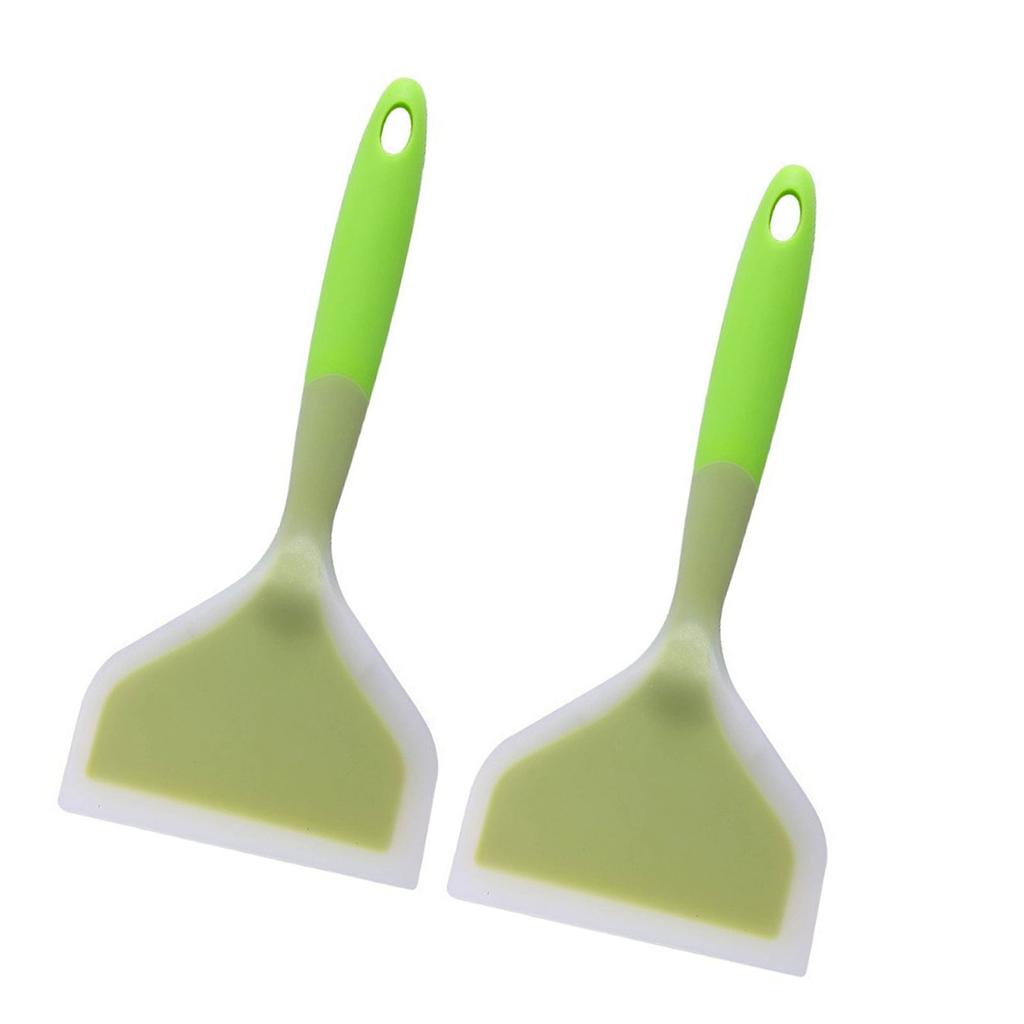 High Temperature Silicone Cooking Spatula Soft On Pans Frying Spatula Ideal for Non Stick Cookware and Outdoor BBQ