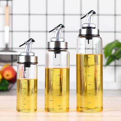 High Borosilicate Glass Oil Bottle Oil Dispenser Soy Sauce Jar Vinegar Pot Leak-Proof Seasoning Storage Bottle Kitchen Gadgets