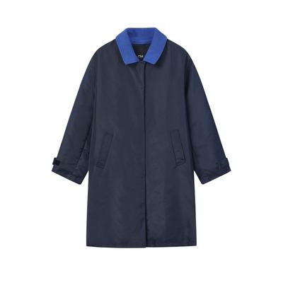 FILA Milano Series Polo Collar Loose Woven Jacket Women Jackets F11W625740F-BU