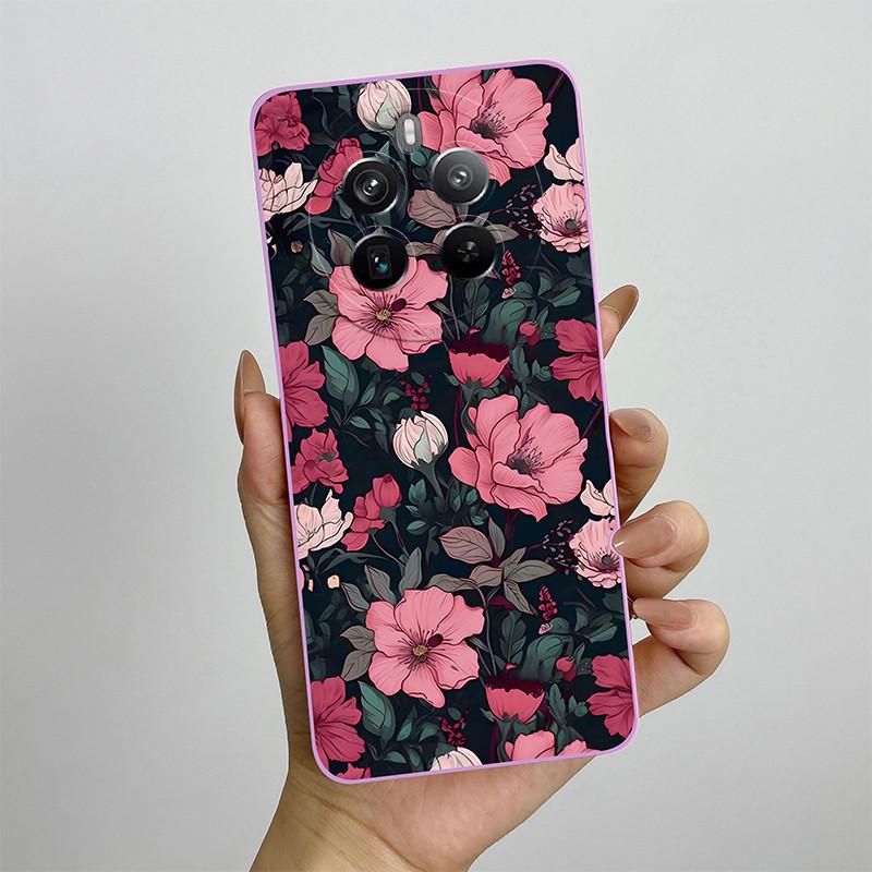 

For Realme 12 Pro Plus Pro+ 5G Case Realme12 4G RMX3867 12 Plus 12+ Soft Silicone Shockproof Cover Painted TPU Protective Shell Realme 12 Pro