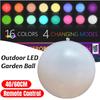 Pelota LED Luminosa para Jardín 16 Colores Globo LED Inflable para Piscina Control Remoto Bola Luminosa Rebotante Decoración para Fiesta Holiday Hogar