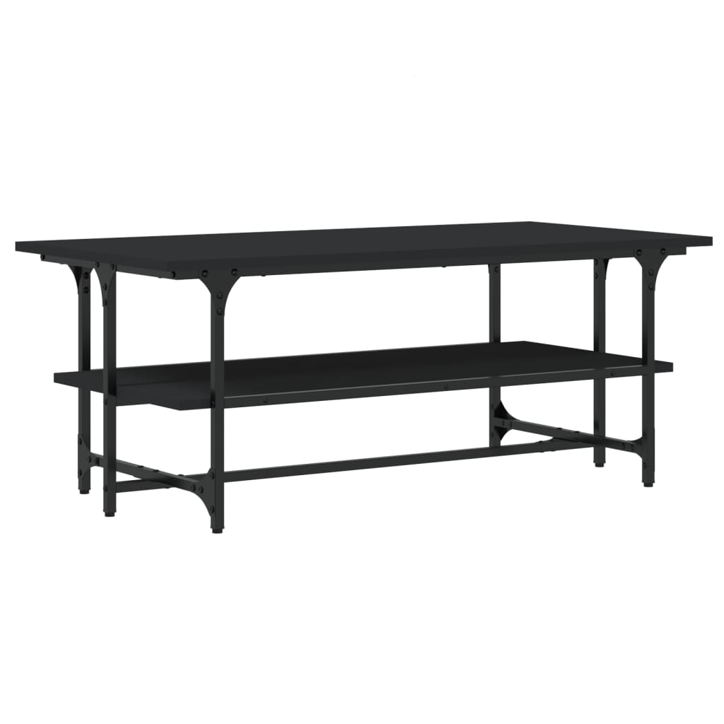 Coffee Table, Black, 100x50x40 Cm, Wood-based Material