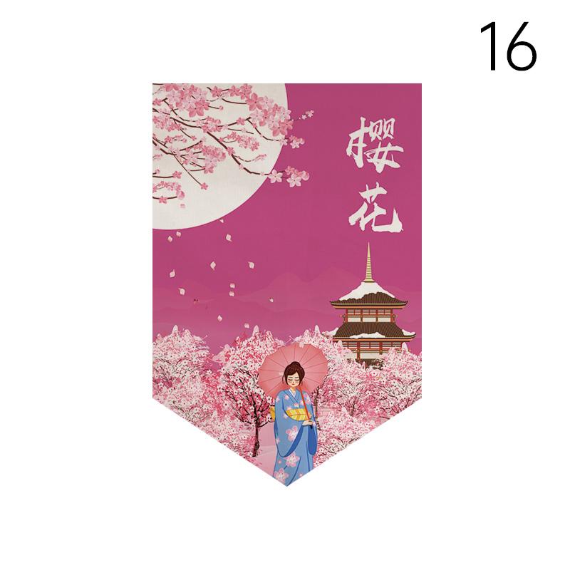 Japanese Style Short Curtain Kitchen Partition Lucky Cat Pennant Restaurant Cuisine Bistro Sushi Coffee Shop Doorway Decor