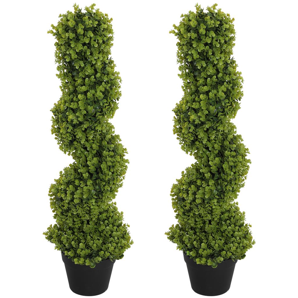 2-Piece Decorative Plant Set, Artificial Potted Plants, Artificial Plants for Home, Indoor, Outdoor, 90 cm, Green