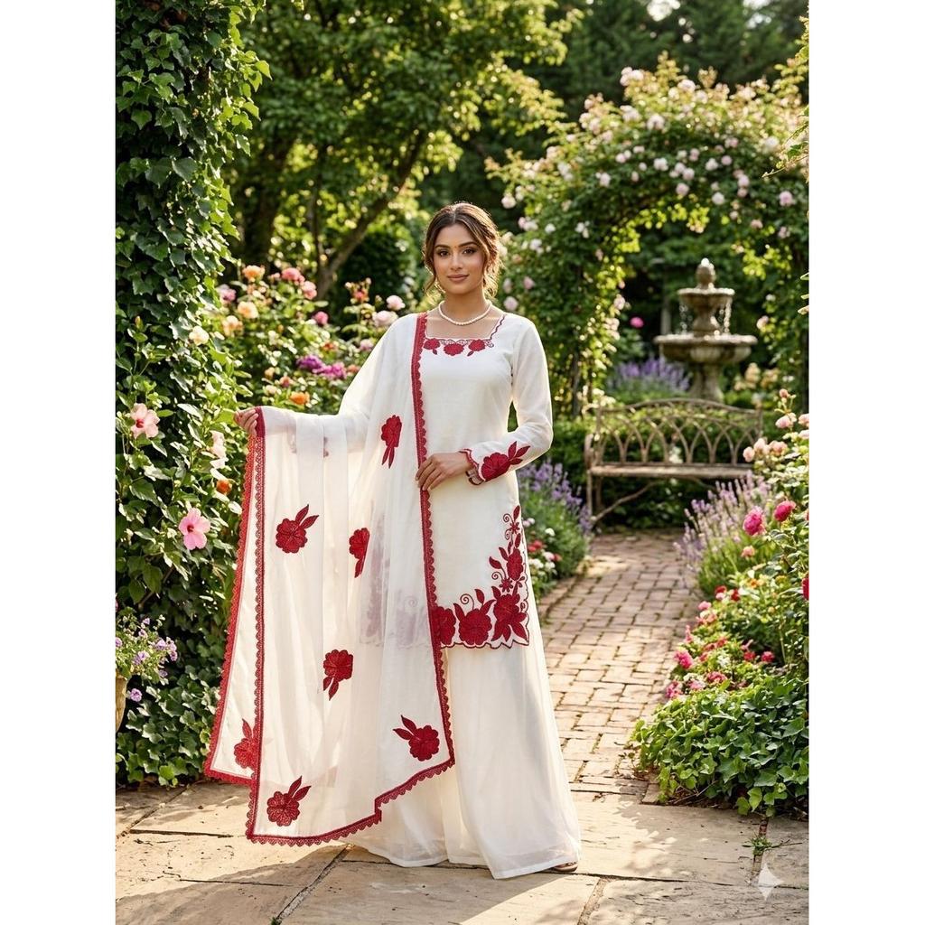 Pakisatni Top Palazzo Suit Desigenr Bollywood Party Wear Salwar Kameez Dress