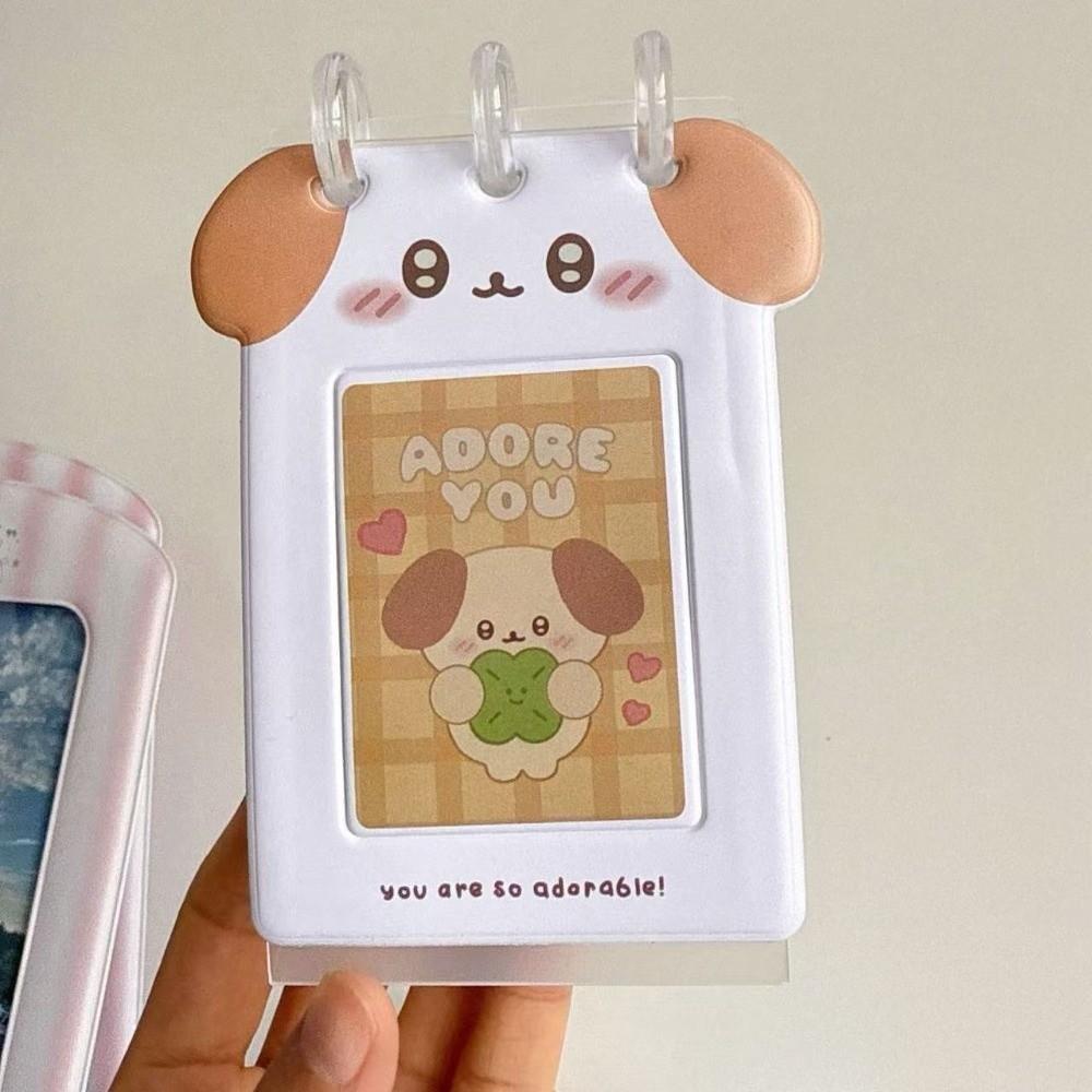 Vertical Display Stand Puppy Photo Storage Album Hollowout Mushroom Hole Photo Album 3inch Photos Card Collection Album Girls