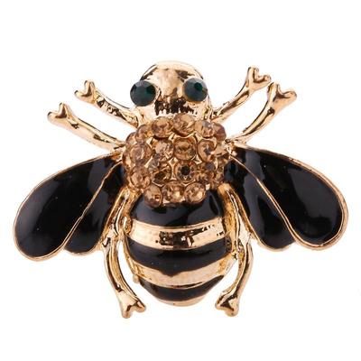 European and American Style Crystal Bee Brooch - Versatile and Popular Design