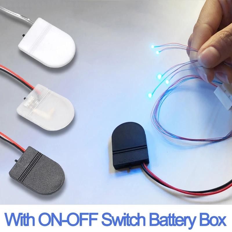 5PCS CR2032 Button Coin Cell Battery Socket Holder Case Cover with ON-OFF Switch 3V Battery Storage Box