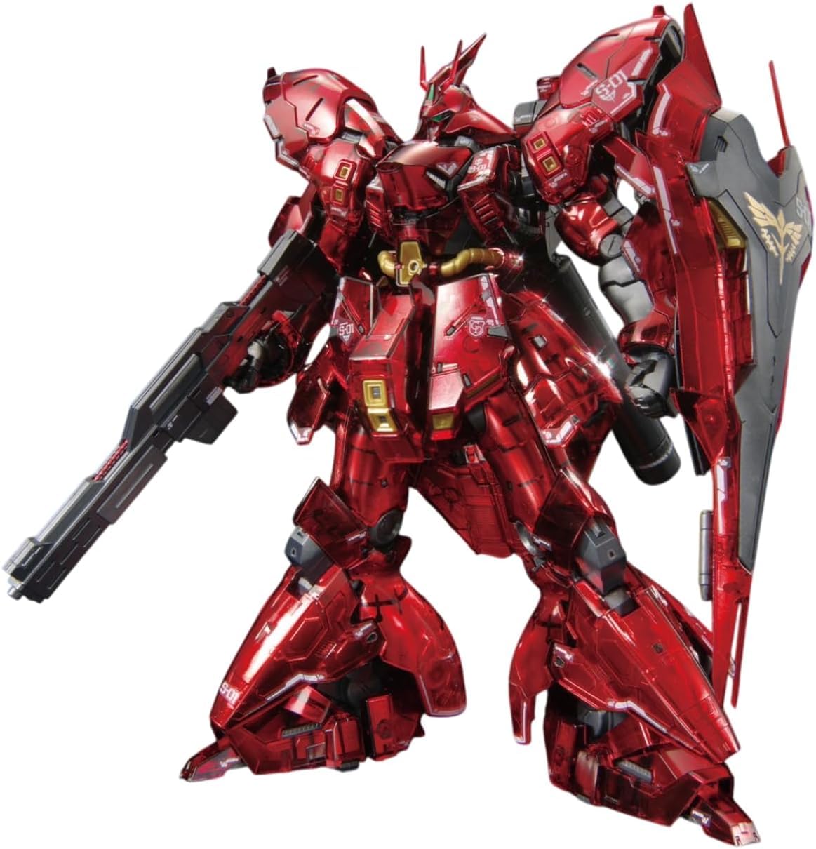 

Gundam Base Limited Edition RG Mobile Suit Gundam: Char s Counterattack Sazabi 1/144 Scale Pre-Colored Plastic Model with Mechanical Core Plating