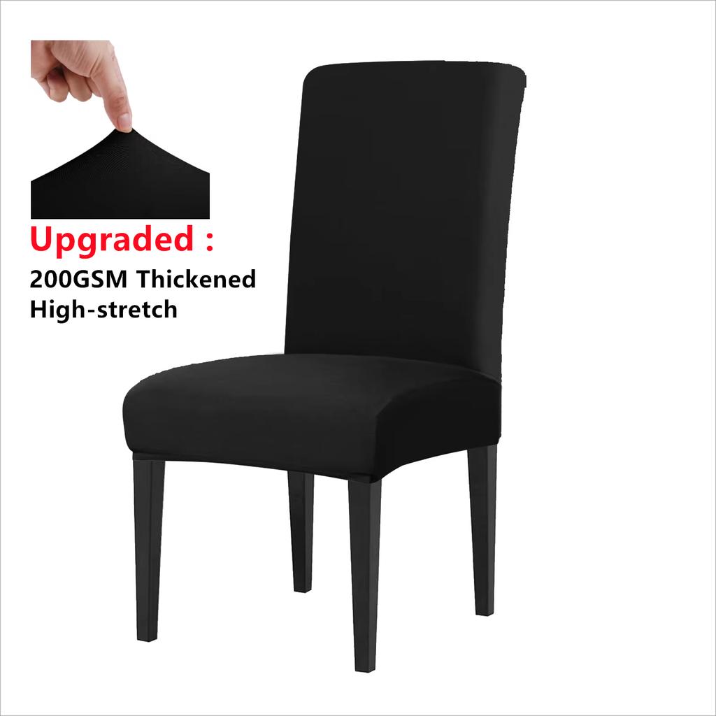 Elastic Solid Color Adjustable Chair Cover Spandex Stretch Slipcovers Chair Seat Covers Kitchen Dining Room Wedding Banquet Home