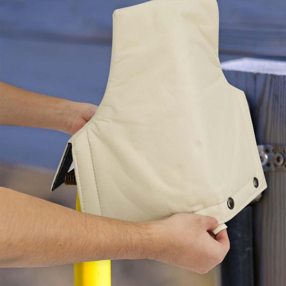 Backflow Preventer Cover with Insulated Weather Resistant Pouch Designed for Pressure Reducing Valve Protection In Winter