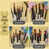 12-Piece Nylon Paintbrush Set for Kids: Gouache, Acrylic & Oil Painting
