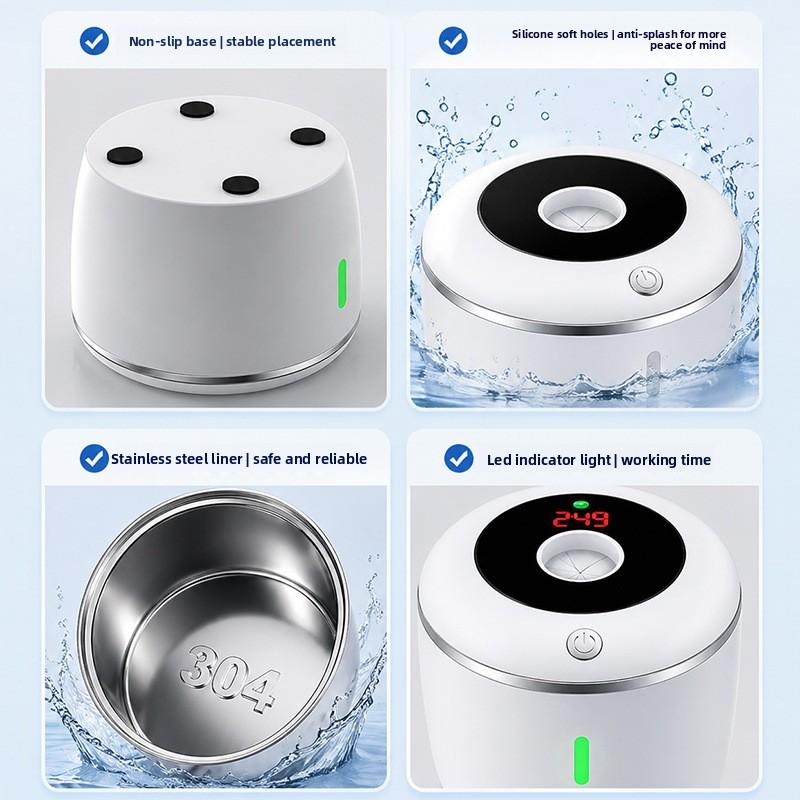Small Ultrasonic Braces Cleaning Machine, Dentures, Jewelry, Household Automatic Ultraviolet Sterilization Cleaner