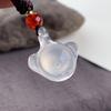 Natural Agate Chalcedony Devil Ray Pendant - Creative Festival Gift, Popular European & American Style