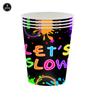6 12 24 30 ks Neonové párty potřeby Neonové formální klobouky Svítí ve UV světle Párty fluorescenční klobouk UV světlo Párty dekorace Dospělí 5