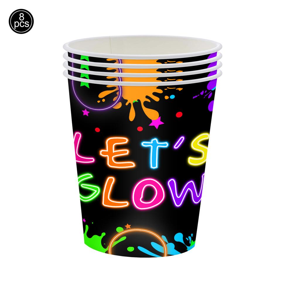 6 12 24 30 ks Neonové párty potřeby Neonové formální klobouky Svítí ve UV světle Párty fluorescenční klobouk UV světlo Párty dekorace Dospělí 5