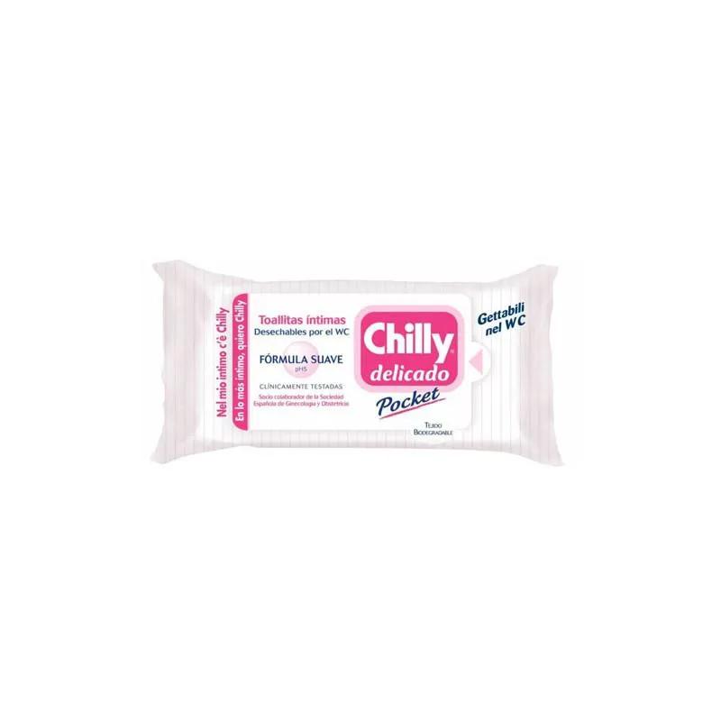 Chilly Delicado Pocket Toallitas ?timas F?mula Suave 12 Unidades