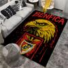 Tappeto con Stampa Aquila Gialla con Testo Benfica e Design Logo SLR Adatto per l'uso come antiscivolo per soggiorni, camere da letto, divani