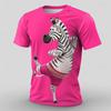 T-shirt da uomo con motivo di animali divertenti, estiva, casual, con scollo rotondo, top per esterni, taglie forti, maglietta, abbigliamento da donna