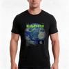Earth Tshirt Summer Casual Cotton Tee Oversized Streetwear Tops Vintage Graphic Print Loose Fit Short Sleeve 100 Cotton