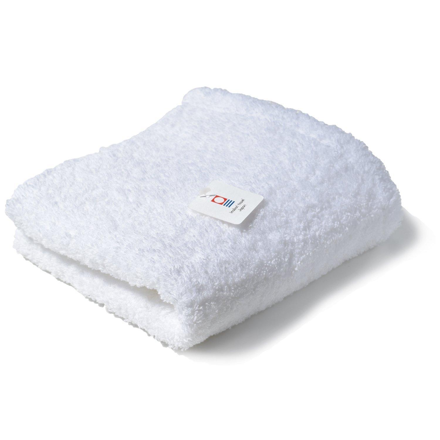 

Bloom Imabari Towel Certified Face Towel, MS Premium, Thick, Hotel-Grade, Made in Japan, Fluffy and Soft, 100% Cotton (White)