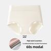 Modal Underwear for Ladies, Made of Silk, Size 7A, Antibacterial Crotch, Mid-waist, Seamless, No Flared Bottom, High-waisted Triangle Pants
